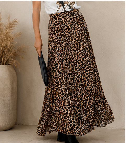 Fierce Flow Leopard Skirt, view 21 | Fitkitty Culture®