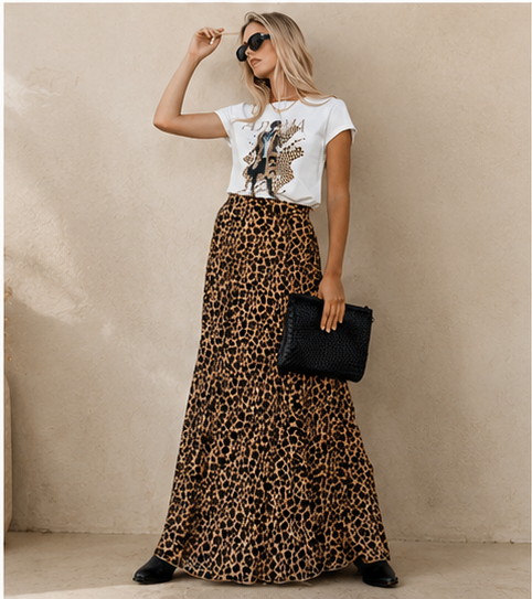 Fierce Flow Leopard Skirt | House of Caelo®