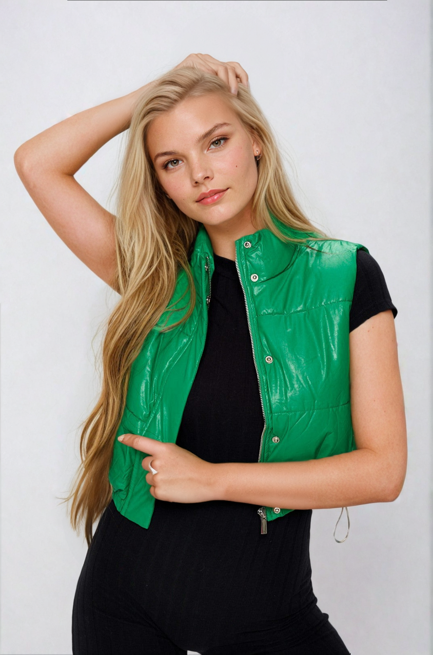 Energy Cropped Vest in Kelly Green, Clothing, House of Caelo Athleisure Wear, Yoga Wear & Leggings, House of Caelo Athleisure Wear, Yoga Wear &  Women's Clothing