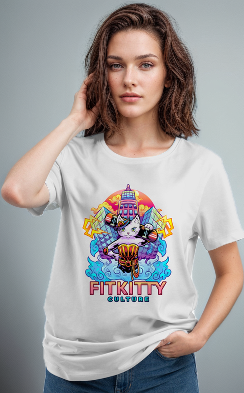 Fitkitty Baddie Kitty T-Shirt, t-shirt, House of Caelo, House of Caelo