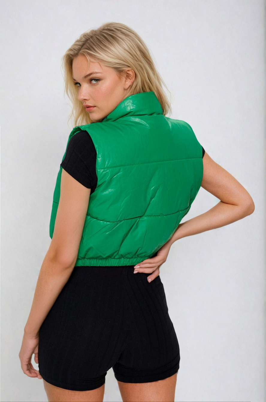 Energy Cropped Vest in Kelly Green, Clothing, House of Caelo Athleisure Wear, Yoga Wear & Leggings, House of Caelo Athleisure Wear, Yoga Wear &  Women's Clothing