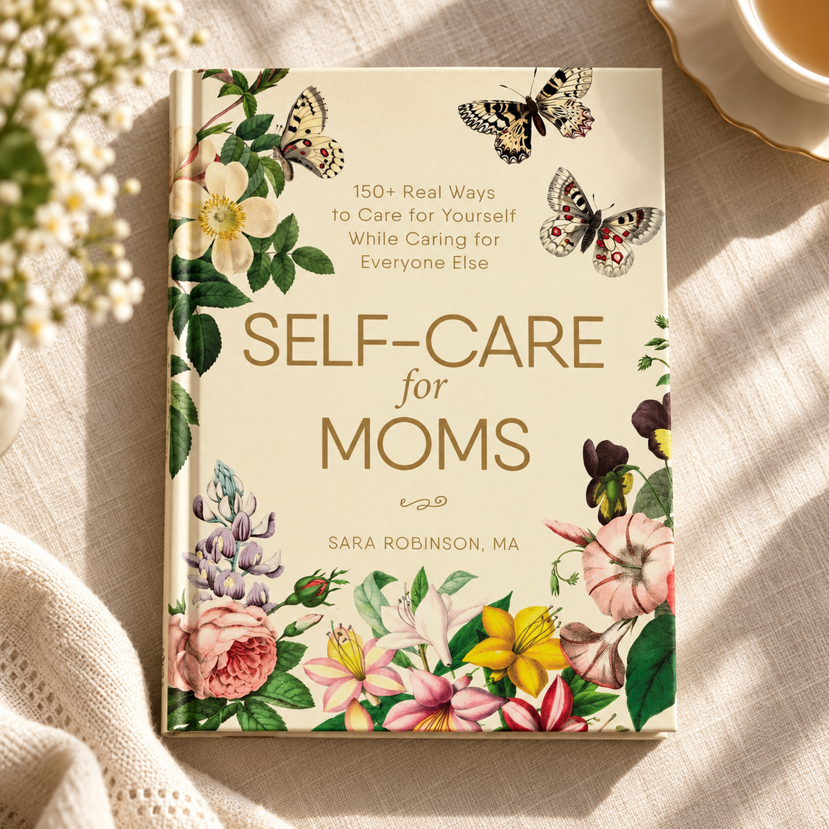 Self-Care for Moms by Sara Robinson — styled product photograph