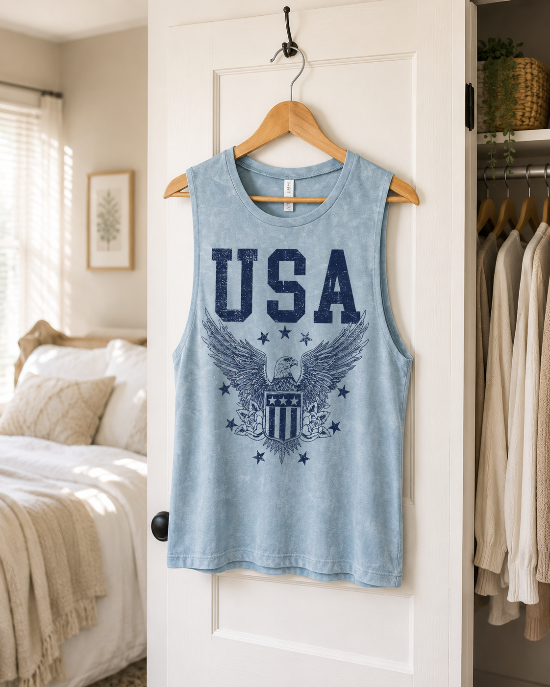 Rise & Roar USA Tank, view 4 | House of Caelo®