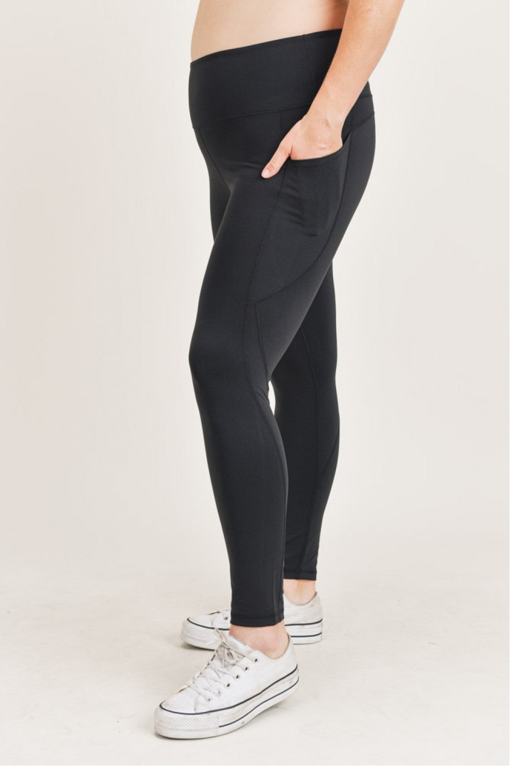 Essential High Waist Tummy Control Leggings with Side Pockets | House of Caelo®
