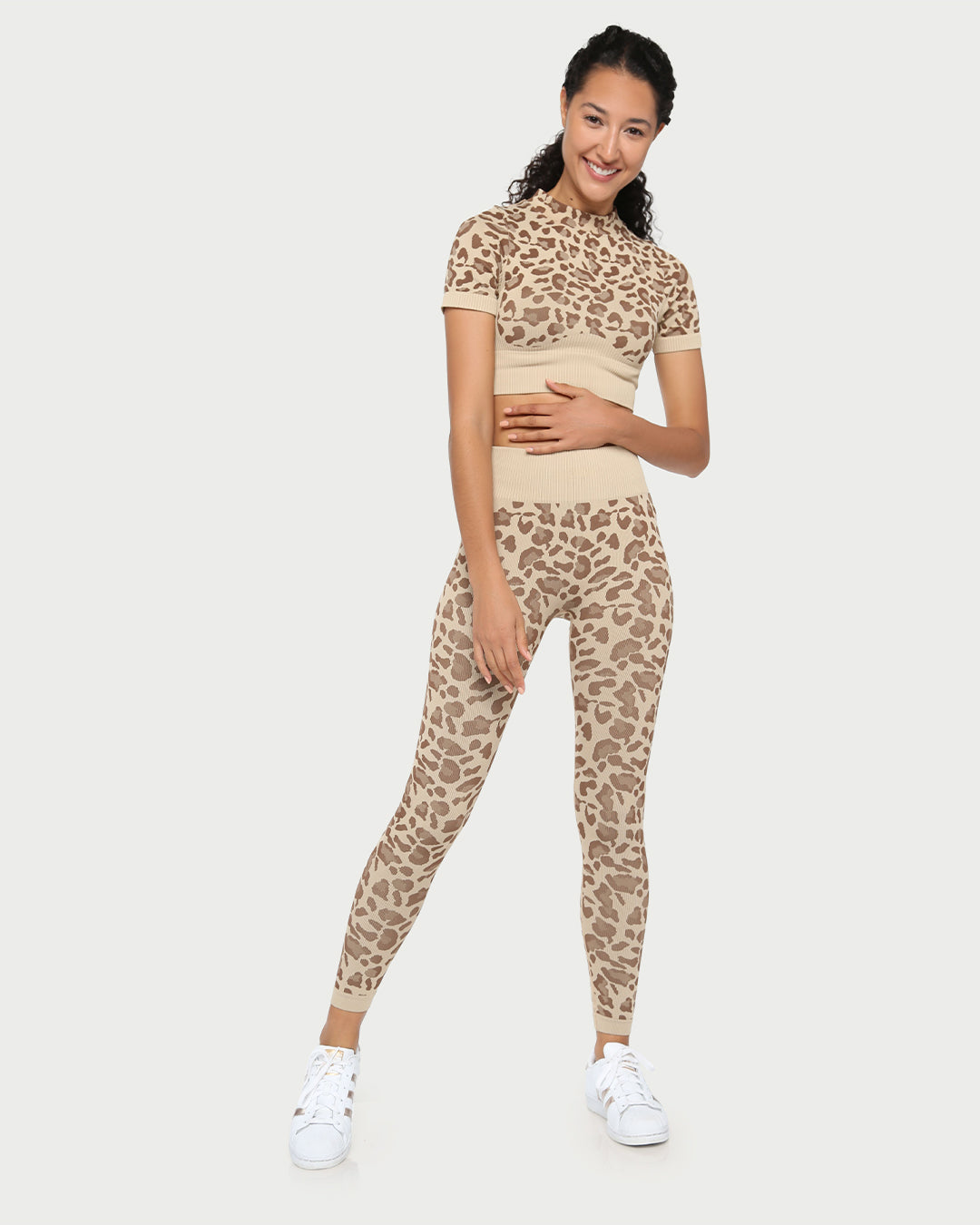 City Leopard High Waisted Leggings, view 7