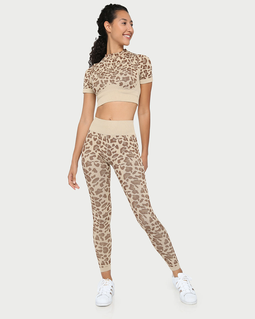City Leopard High Waisted Leggings, view 8