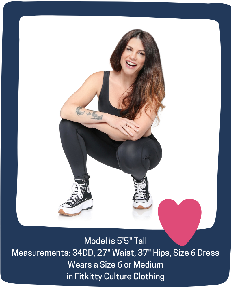 Fitkitty Culture founder Jacqueline Finnan Hemmer with women wearing BodyLove high-rise leggings, group shot